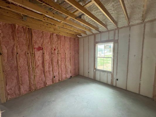 Open Cell, Blow in. Batts Insulation Install